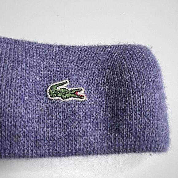 Vintage Lacoste Purple Knit Headband - Made in Slovakia, Designed in France - Picture 5 of 6